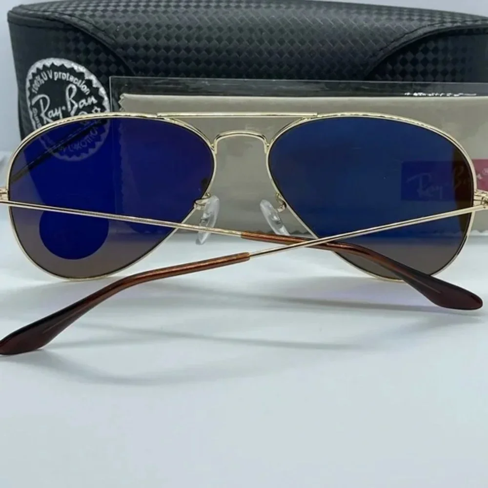 New Rayban Aviator Polarized 3025 Gold/Brown Polar asstd sizes - Picture 3 of 9